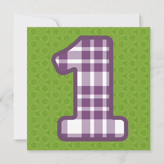 Invitation Plaid moderne nommé fait sur commande V14B2 du ęr (Devant)