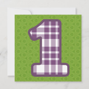 Invitation Plaid moderne nommé fait sur commande V14B2 du ęr