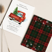 Invitation Plaid Noël Fête de famille Russe