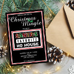 Invitation Plaid Père Noël Favori Ho House Drôle Noël<br><div class="desc">De l'humeur pour un humour de vacances ? Cette invitation à la fête de Noël préférée de Père Noël va certainement faire rire les gens pendant la période de Noël. Customisez le texte pour convenir à votre occasion et ajoutez les détails de votre fête. Le design présente du texte Père...</div>