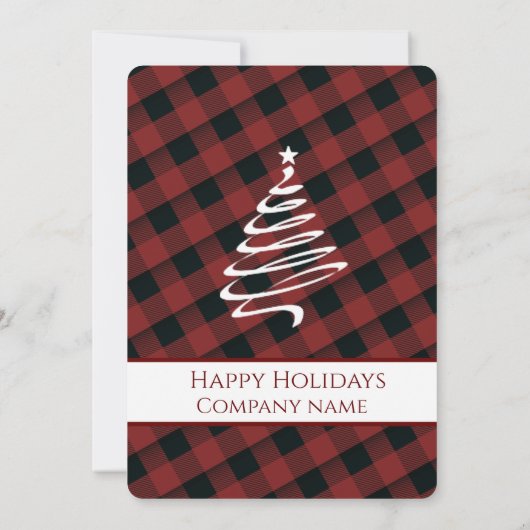 Invitation Plaid Père Noël rendein fête entreprise (Dos)