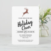 Invitation Plaid Reindeer Holiday Cheval (Debout devant)