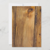 Invitation Plaid rustique de Noël avec Poinsettia pour brunch (Dos)