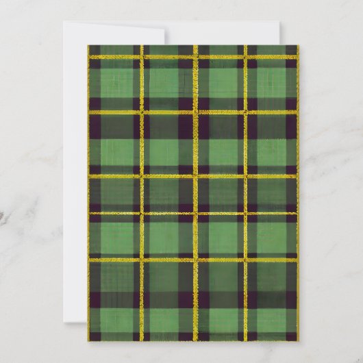Invitation Plaid vert (Devant)
