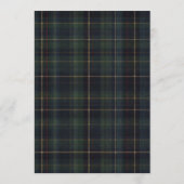 Invitation Plaid We Can Bearly Wait Green Blue Baby Shower (Dos)