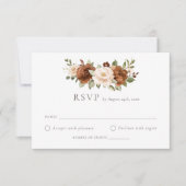Invitation Plaie de rouille florale - Mariage de verdure Boho (Devant)