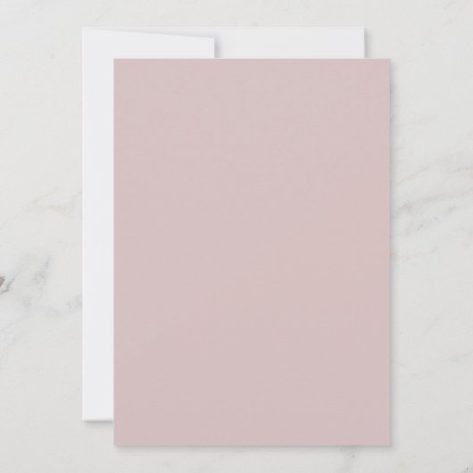 Invitation Plain S'Il Vous Plaît Rejoignez-Nous Mariage Récep (Dos)
