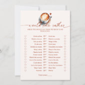 Invitation Plairait-Elle À La Fête des mariées De Café Jeu (Devant)