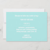 Invitation plaisanterie de biscuit de papa (Dos)