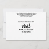 Invitation Plaisanterie politique drôle Forêt Changement clim (Dos)