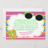 Invitation Plaisir Au Soleil Flip Flop Lunettes de soleil Pla (Dos)