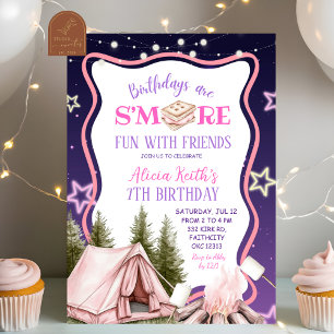 Invitation Plaisir Avec Les Amis Fille Rose