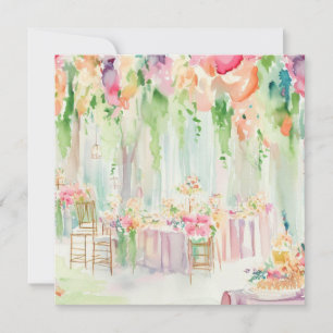 Invitation Plaisir des fleurs : Pétales Pastel, Un Baby showe