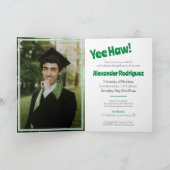 Invitation Plan d'amorçage de cowboy de la casquette de gradu (Intérieur)