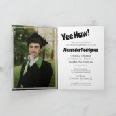 Invitation Plan d'amorçage de cowboy de la casquette noire (Intérieur)