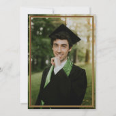 Invitation Plan d'amorçage du capot de graduation Maroon (Dos)