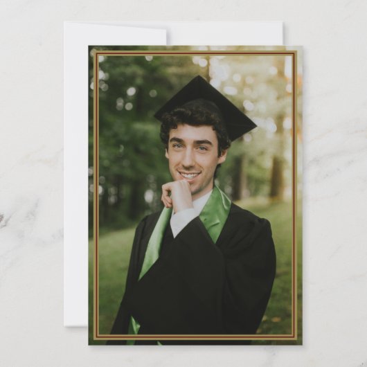 Invitation Plan d'amorçage du capot de graduation Maroon (Dos)