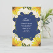 Invitation Plan de la fête des Mariages du tournesol russe (Debout devant)