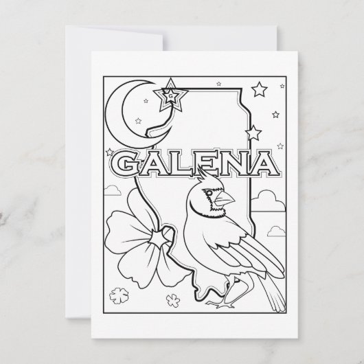 Invitation plan de l'état de galena illinois (Devant)