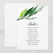 Invitation Plan de placement de jardin. Plan de mariage aux f (Devant / Derrière)