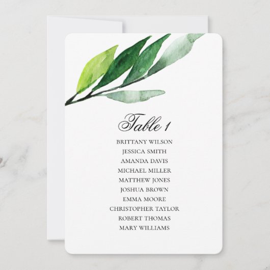 Invitation Plan de placement de jardin. Plan de mariage aux f (Devant)