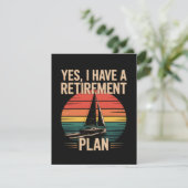 Invitation Plan de retraite Bateau à voile (Debout devant)