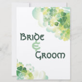 Invitation Plan de Siège Carrefour Trèfle Vert et Papillon (Devant)