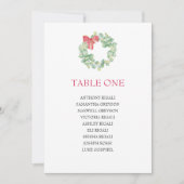Invitation Plan de table de l'aquarelle de Noël (Devant)