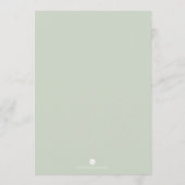 Invitation Plan de table de l'aquarelle de Noël (Dos)