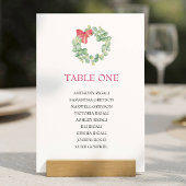 Invitation Plan de table de l'aquarelle de Noël