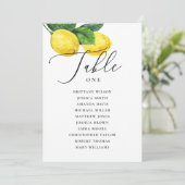 Invitation Plan de table de mariage au citron | Citrus de la  (Debout devant)