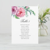 Invitation Plan de table de mariage boho. Plan de table bohèm (Debout devant)