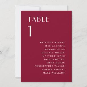 Invitation Plan de table de mariage contemporain bordeaux