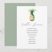 Invitation Plan de table de mariage de destination modèle (Devant / Derrière)