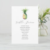 Invitation Plan de table de mariage de destination modèle (Debout devant)