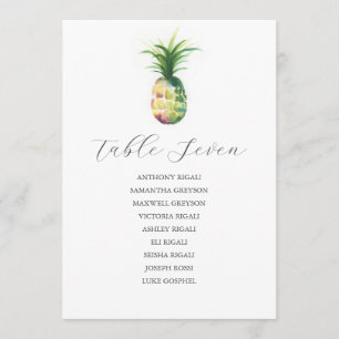 Invitation Plan de table de mariage de destination modèle