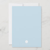 Invitation Plan de table de Mariage de pieuvre d'aquarelle (Dos)