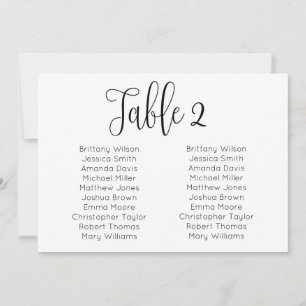 Invitation Plan de table de mariage en paysage. Plan de table