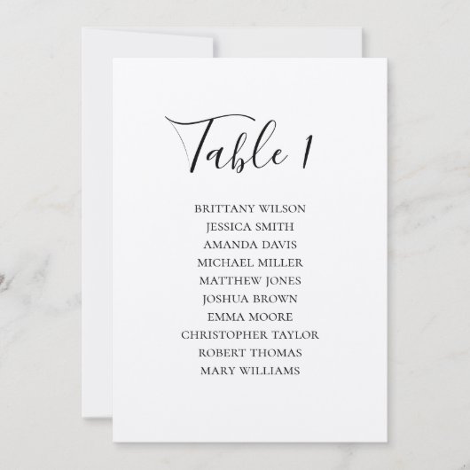 Invitation Plan de table de mariage rustique. Moderne campagn (Devant)