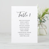 Invitation Plan de table de mariage rustique. Moderne campagn (Debout devant)