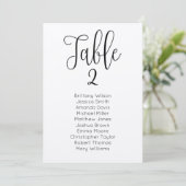 Invitation Plan de table de mariage rustique. Plan de table k (Debout devant)