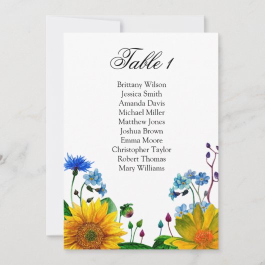 Invitation Plan de table de mariage. Tableau de disposition d (Devant)