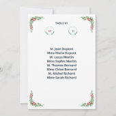 Invitation Plan de table individuel Chic (Devant)
