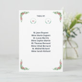 Invitation Plan de table individuel Chic (Debout devant)