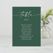 Invitation Plan de table moderne pour un mariage avec une dom (Debout devant)