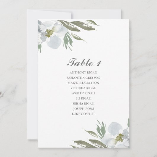 Invitation Plan de Tableau d'allocation des places de mariage (Devant)