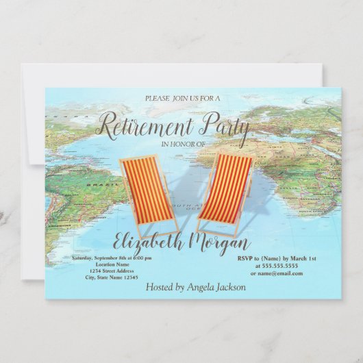 Invitation Plan du monde, Parti de retraite des chaises (Devant)