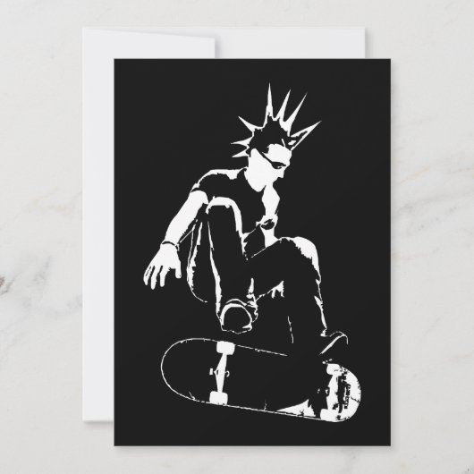 Invitation planche à roulettes (Devant)