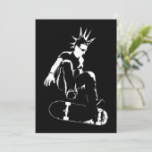 Invitation planche à roulettes (Debout devant)