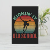 Invitation Planche à roulettes de skateboard Old School Kicki (Debout devant)
